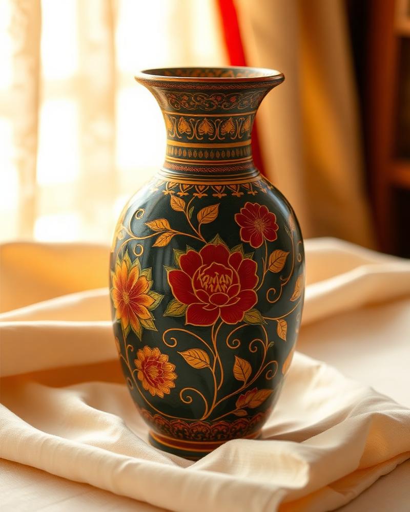 Paper Mache Decorative Vase