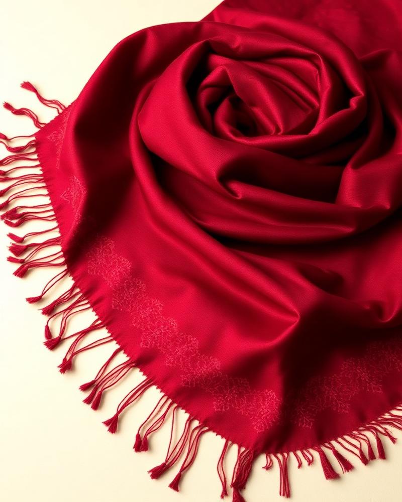 Pure Pashmina Shawl — Burgundy